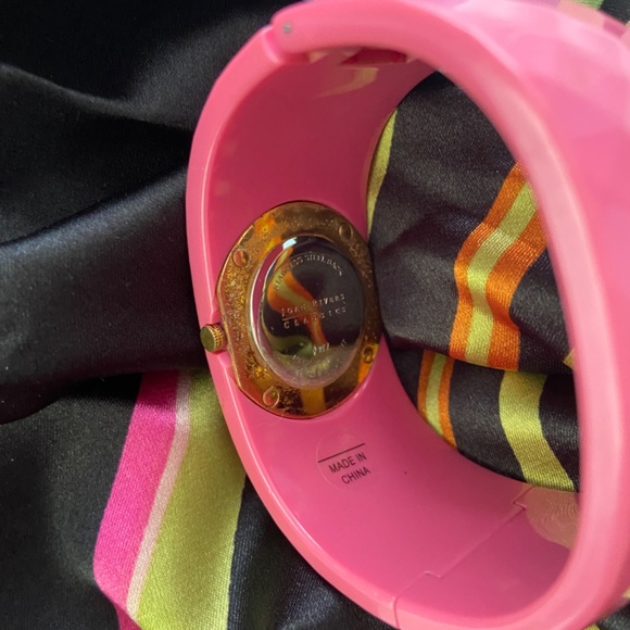 VTG J. Rivers signature cuff/bracelet/watch, pink - Picture 3 of 9